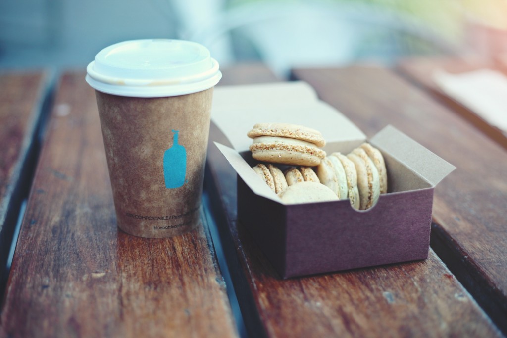 Blue Bottle Coffee and Macarons
