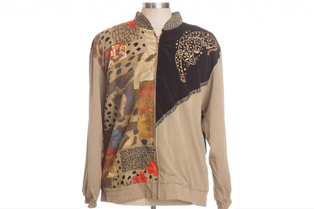 90s Jacket with Cheetah on Shoulder