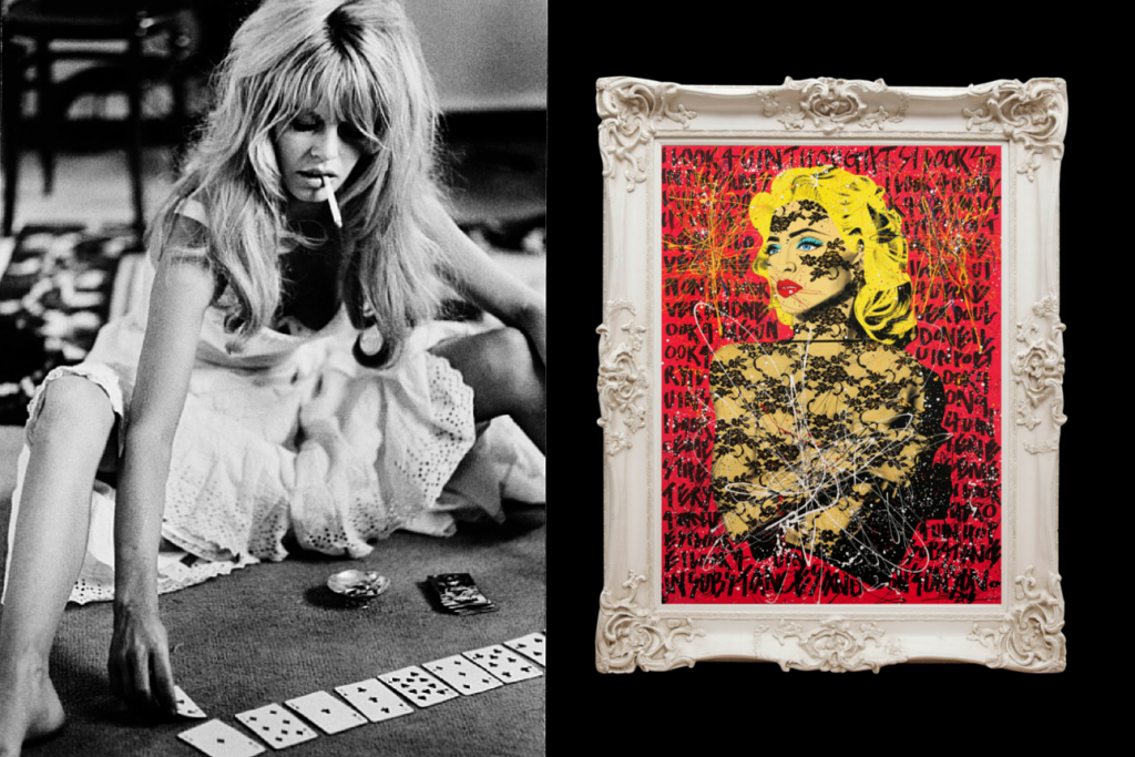 Mouche Gallery - Brigitte Bardot and Madonna works