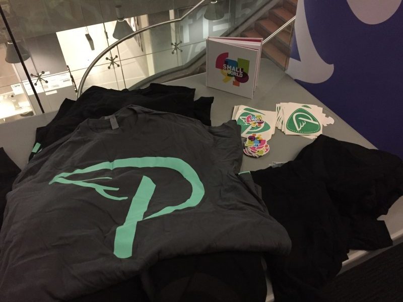 Prospress swag on the table at WordCamp Sydney